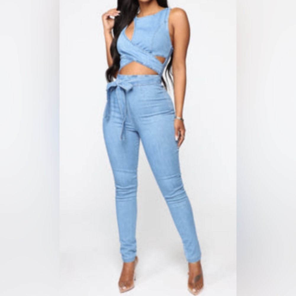 Denim jumpsuit